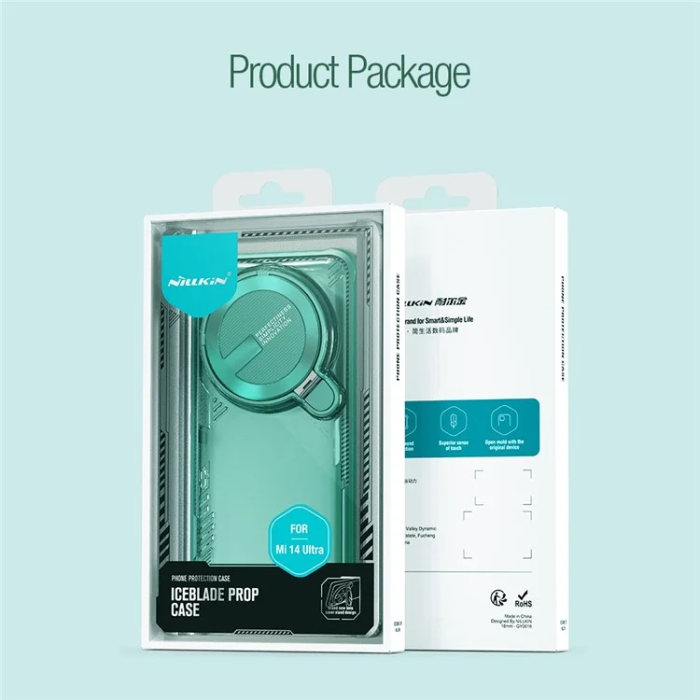 Nillkin - Nillkin Xiaomi 14 Ultra Mobilskal Iceblade Prop Kickstand - Svart
