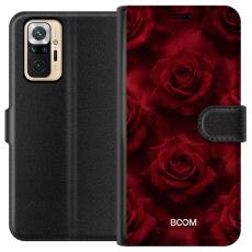 iSecrets - Pl&aring;nboksfodral till Xiaomi Redmi Note 10 Pro med Crimson Rose