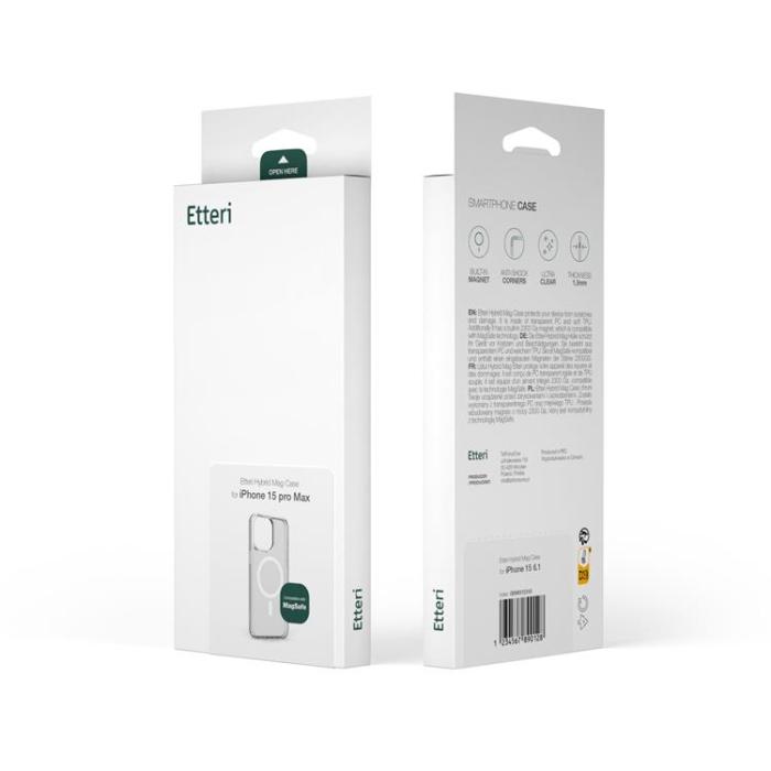 Etteri - Etteri iPhone 12/12 Pro Mobilskal MagSafe Hybrid - Transparent