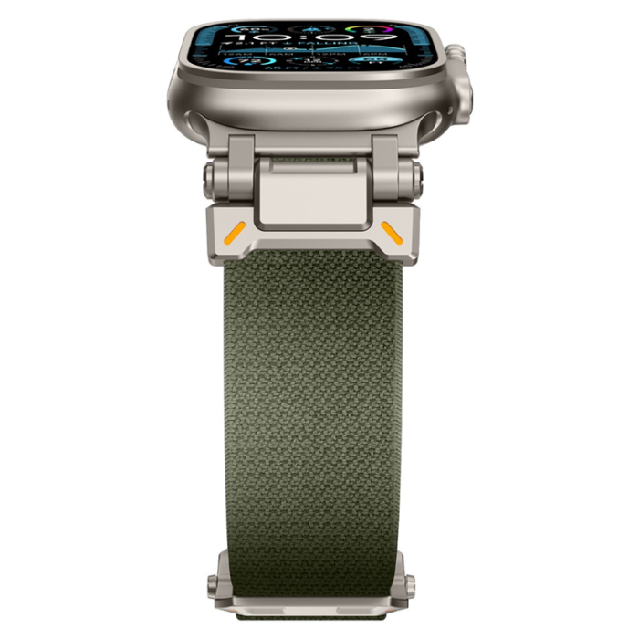 A-One Brand - Apple Watch 42/44/45/46/49mm Armband Nylon - Grön
