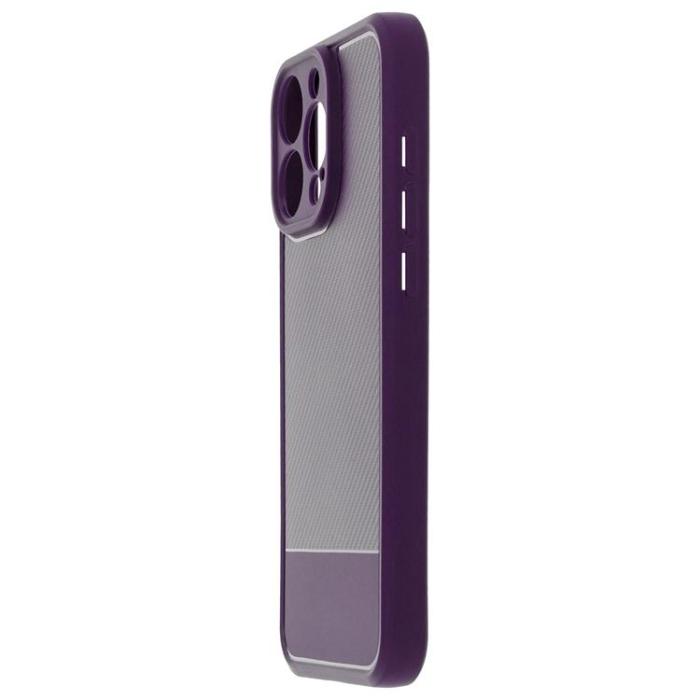 A-One Brand - iPhone 16 Pro Mobilskal Simple Carbon - Lila