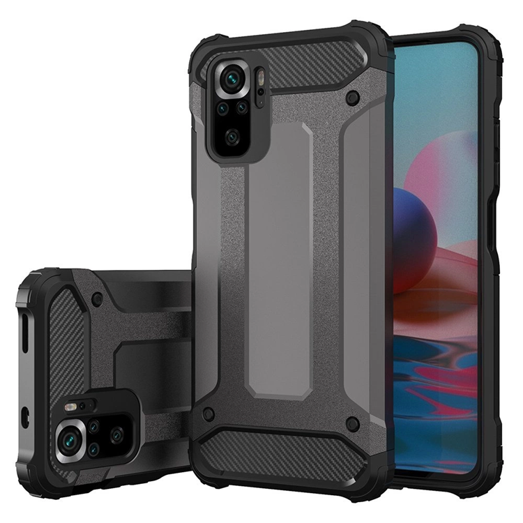 Xiaomi Poco X4 NFC 5G Mobilskal Hybrid Armor - Svart | 2353 | AlltMobil