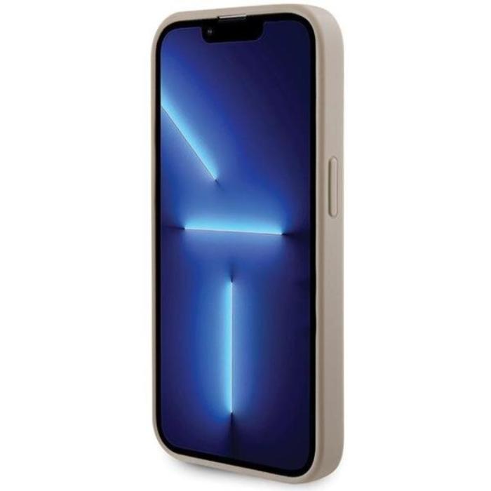 Guess - Guess iPhone 15 Pro Max Mobilskal Strass Metal Logo - Guld