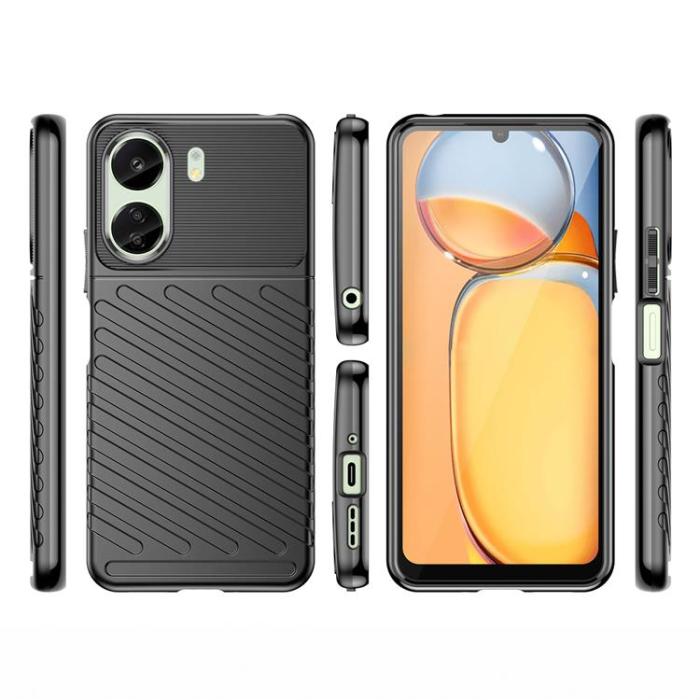 OEM - Xiaomi Redmi 13C Mobilskal Thunder TPU - Svart
