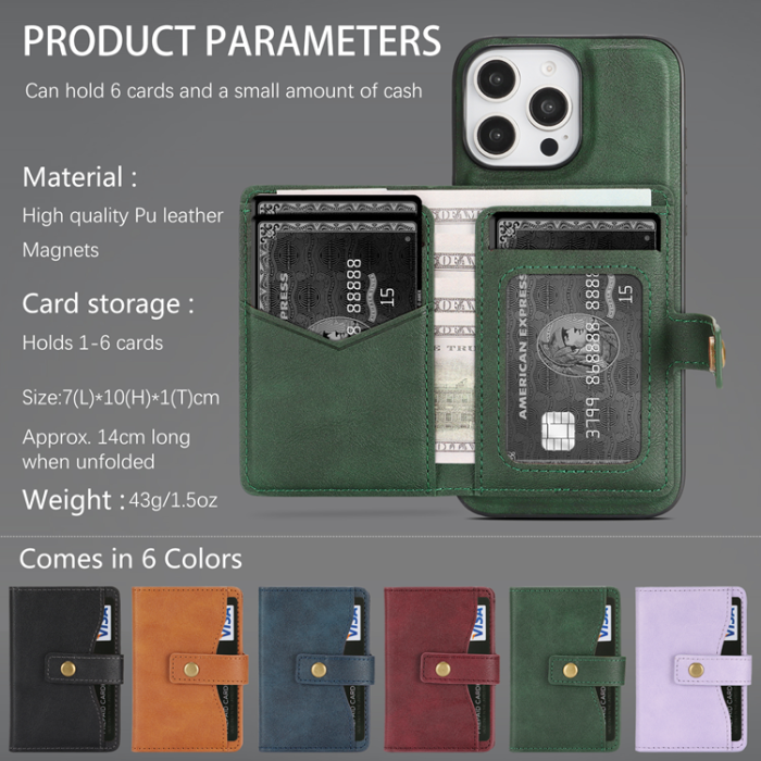 A-One Brand - iPhone 16 Pro Max Mobilskal MagSafe Detachable Korthållare