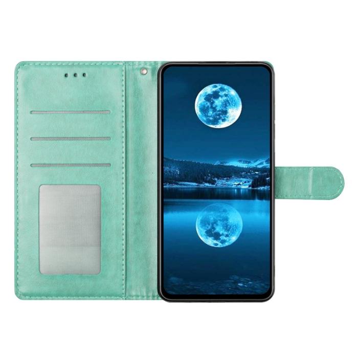 OEM - Samsung Galaxy S26 Plus Plånboksfodral Konstläder Ställfunktion - Grön