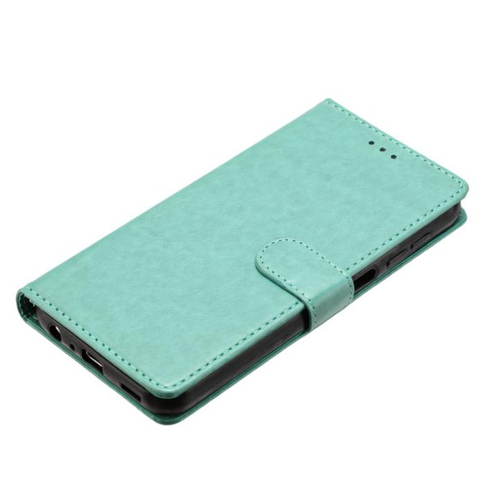OEM - Samsung Galaxy S26 Plus Plånboksfodral Konstläder Ställfunktion - Grön