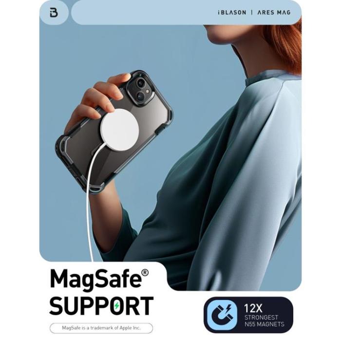 SupCase - Supcase iPhone 15 Mobilskal Magsafe Iblsn Ares - Svart