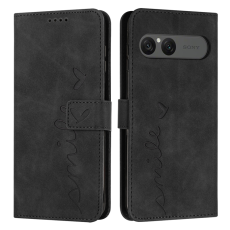 A-One Brand - Sony Xperia 10 VII Plånboksfodral Imprinted Heart - Svart