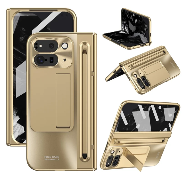 Google Pixel 10 Pro Fold Mobilskal Kickstand Hinge PC - Guld (Guld) | 2353 | AlltMobil