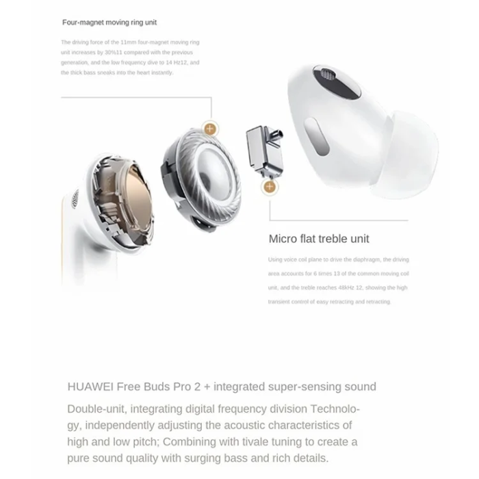 Huawei - Huawei TWS In-Ear Hörlurar Noise Canceling FreeBuds Pro 2 Plus