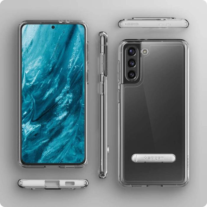 UTGATT - Spigen Ultra Hybrid S Skal Galaxy S21 Plus - Crystal Clear