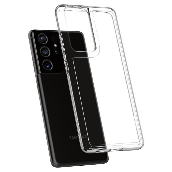 Spigen - SPIGEN Ultra Hybrid Skal Galaxy S21 Ultra Crystal Clear