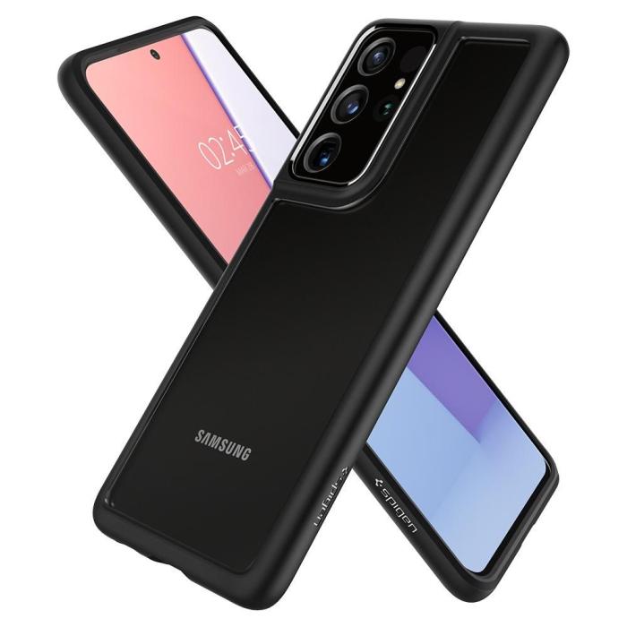 UTGATT5 - SPIGEN Ultra Hybrid Skal Galaxy S21 Ultra Matte Svart