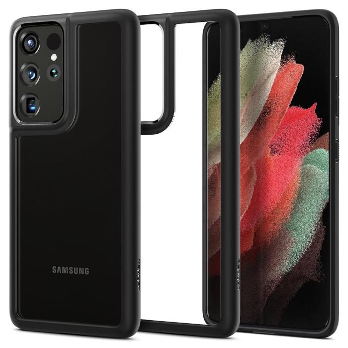 UTGATT5 - SPIGEN Ultra Hybrid Skal Galaxy S21 Ultra Matte Svart