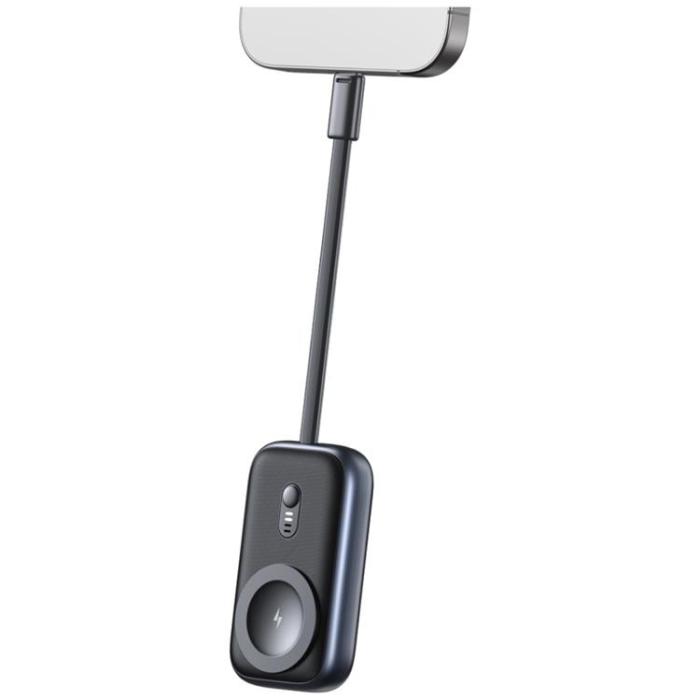 USAMS - USAMS Trådlös Laddare Apple Watch Med Powerbank 1200mAh - Titanium