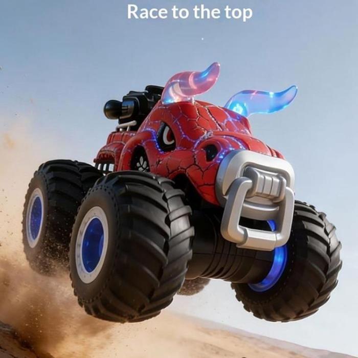 OEM - 2.4GHz Fjärrstyrd Bull Stuntbil Terrängfordon med Vattendimma YL-134 - Blå