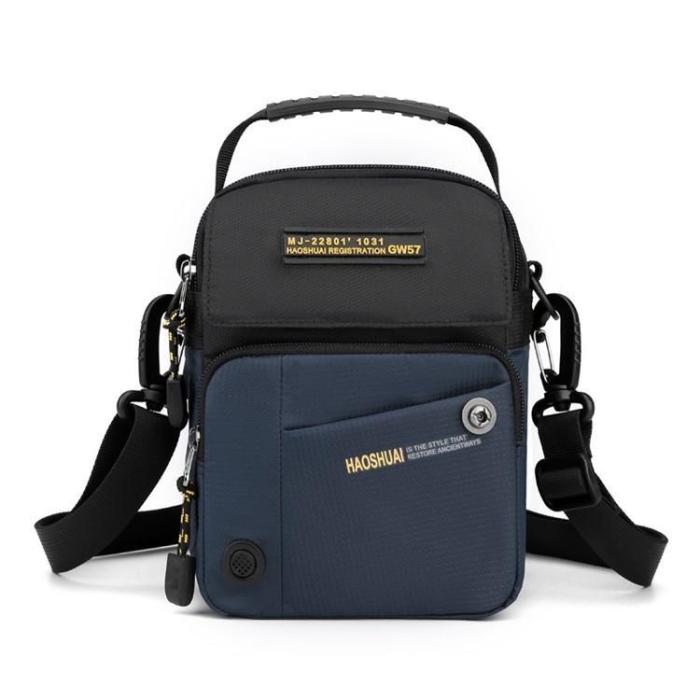 HAOSHUAI - HAOSHUAI Crossbody Väska Nylon - Blå