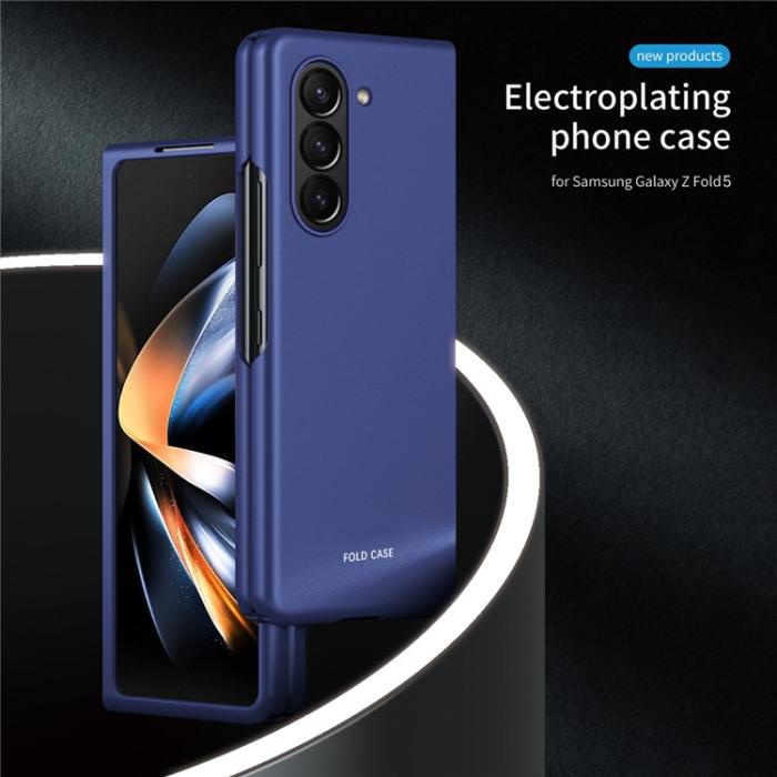 OEM - Galaxy Z Fold 5 Mobilskal Rubberized - Rosa Guld