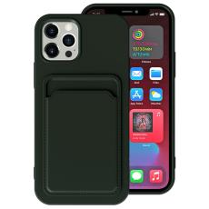 OEM - iPhone 15 Pro Mobilskal Korthållare Silikon - Grön