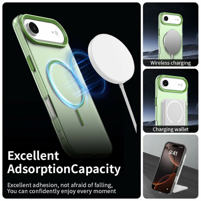A-One Brand - iPhone Air Mobilskal MagSafe Candy Color - Grön