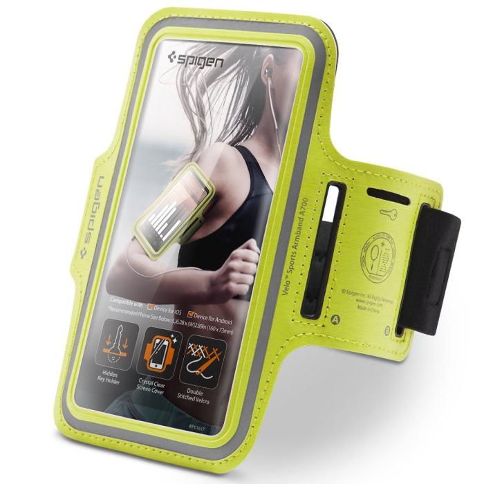 UTGATT1 - Spigen A700 Sport Armband 6.9 - Neon