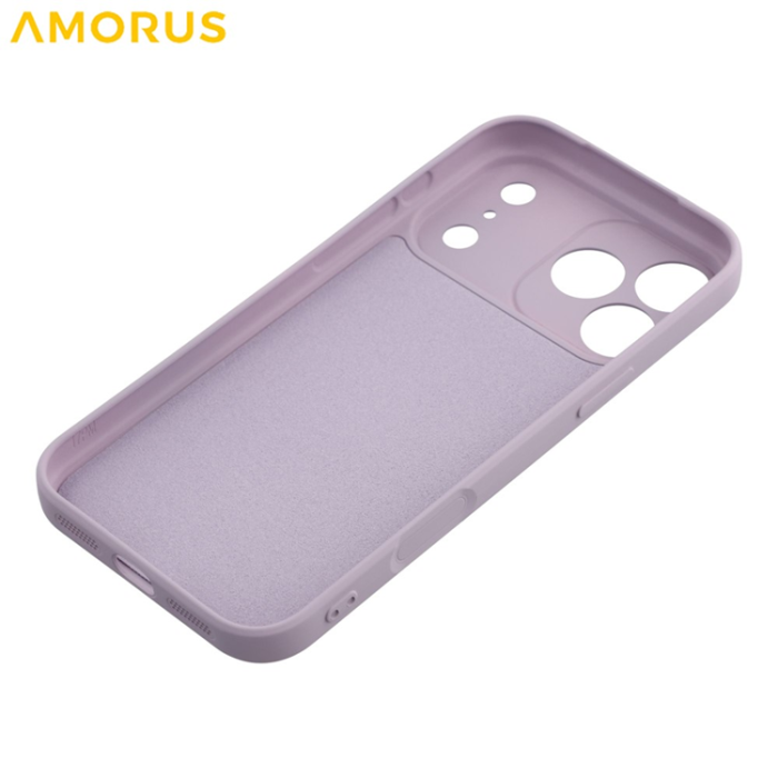 Amorus - AMORUS iPhone 17 Pro Max Mobilskal Precise Cutouts - Lila