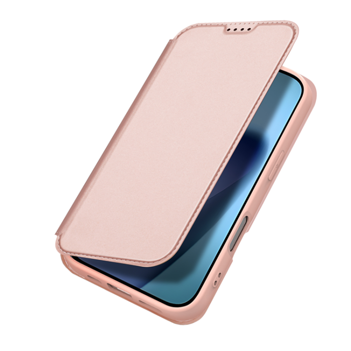 Dux Ducis - Dux Ducis iPhone 17 Plånboksfodral Skin Pro Läder - Rosa