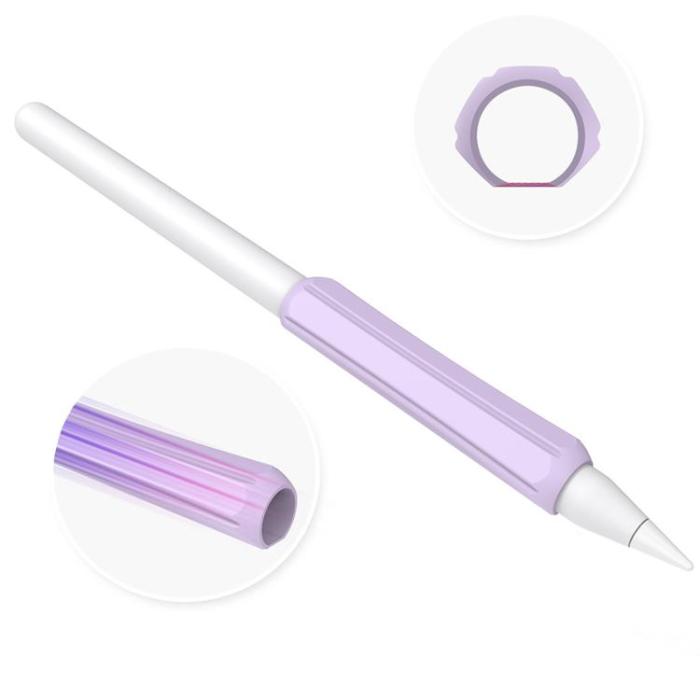 UTGATT5 - Stoyobe 3 Pcs Set Silikon Hållare För Stylus Penna - Rosa/Lila/Vit