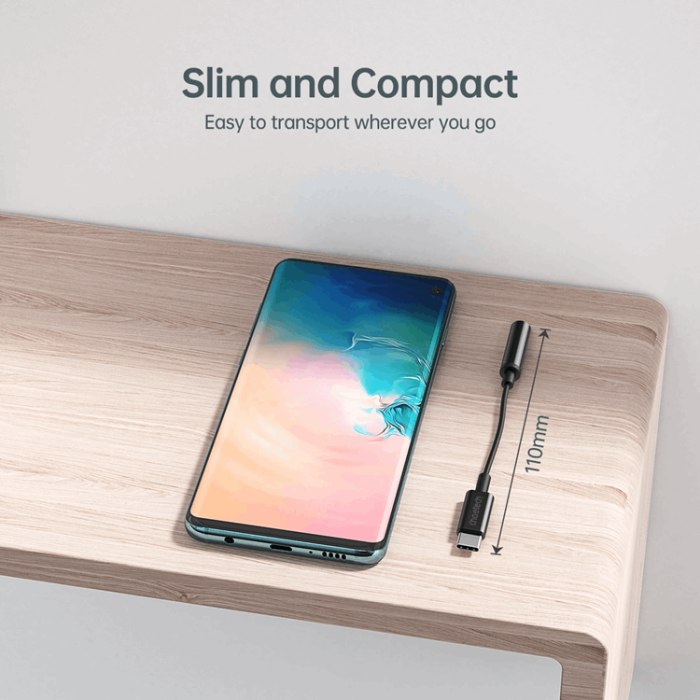 Choetech - Choetech USB-C till Ljudadapter DC 3.5 mm - Svart