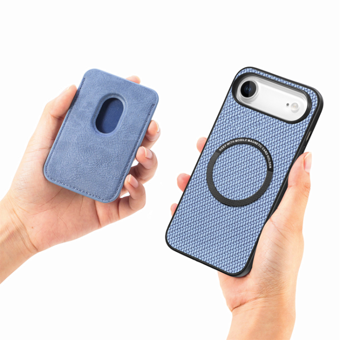A-One Brand - iPhone Air Mobilskal Detachable Korthållare - Blå