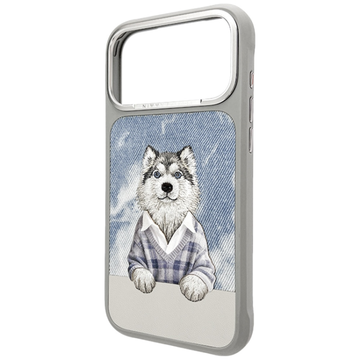 NIMMY - Nimmy Mobilskal För iPhone 17 Pro MagSafe Gentle Pets Series Dog - Grå