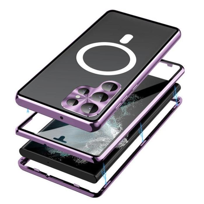 OEM - Galaxy S23 Mobilskal Magsafe Magnetic Metall - Svart