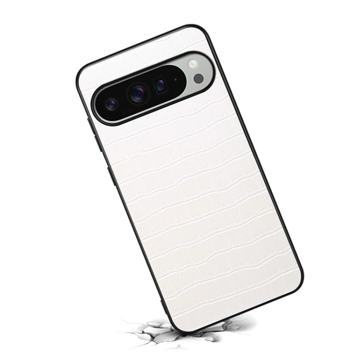 A-One Brand - Google Pixel 10 Pro XL Mobilskal Crocodile Texture - Vit