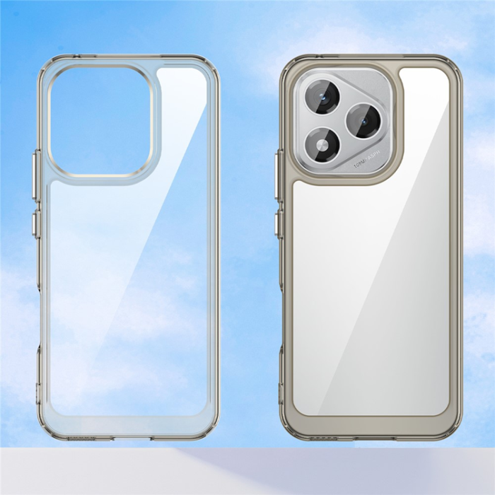 A-One Brand - Mobilskal till Honor X70i / 400 Lite 5G Skyddande klar - Transparent Grå