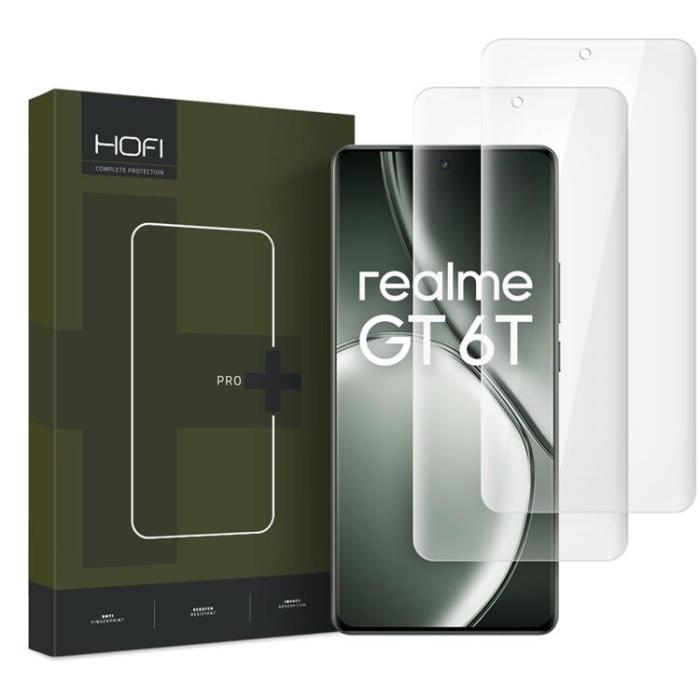UTGATT - [2-Pack] Hofi Realme GT 6 Härdat glas Skärmskydd UV