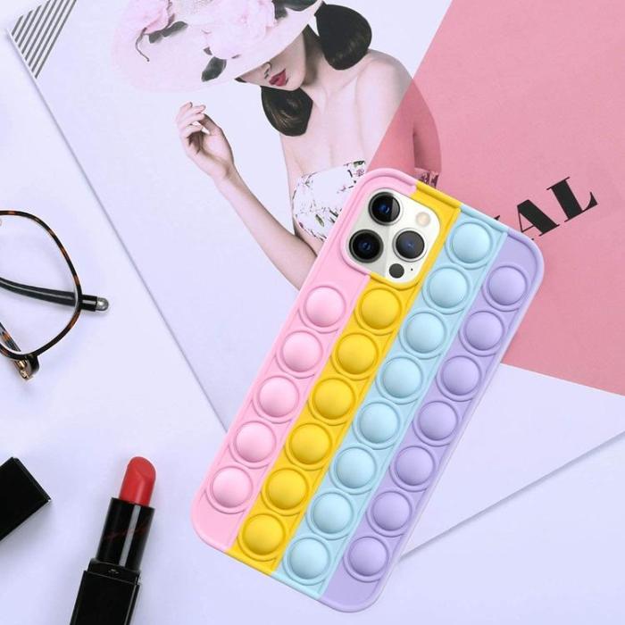 Fidget Toys - Pop it Fidget Skal till iPhone 7 Plus & iPhone 8 Plus - MultiColor