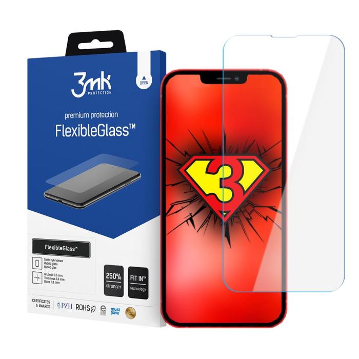 3MK - 3MK iPhone 13 Pro Max Hybrid Okrossbart Glas FlexibleGlass