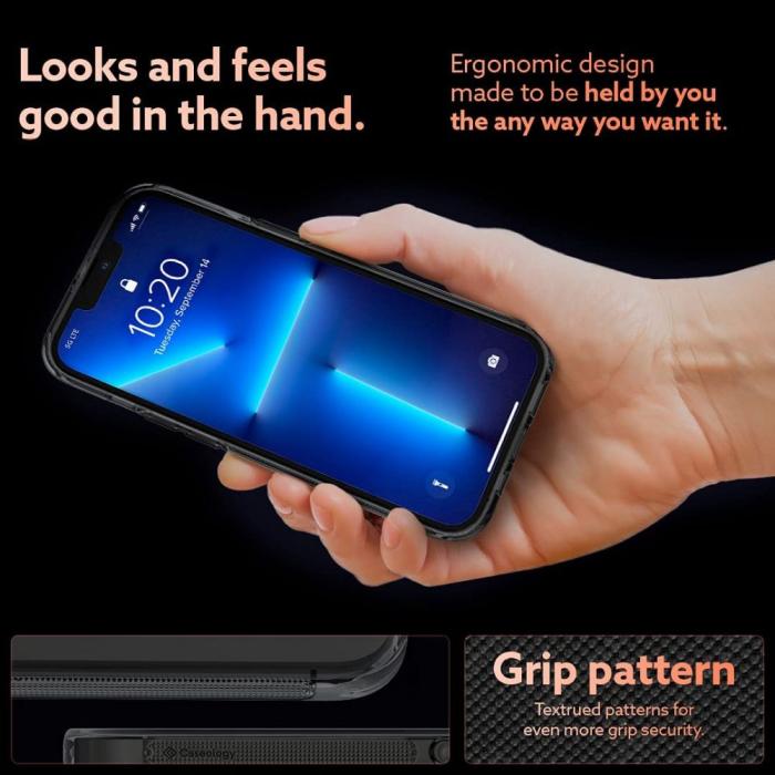 UTGATT5 - Spigen Caseology Skyfall Skal iPhone 13 Pro Max - Royal Svart