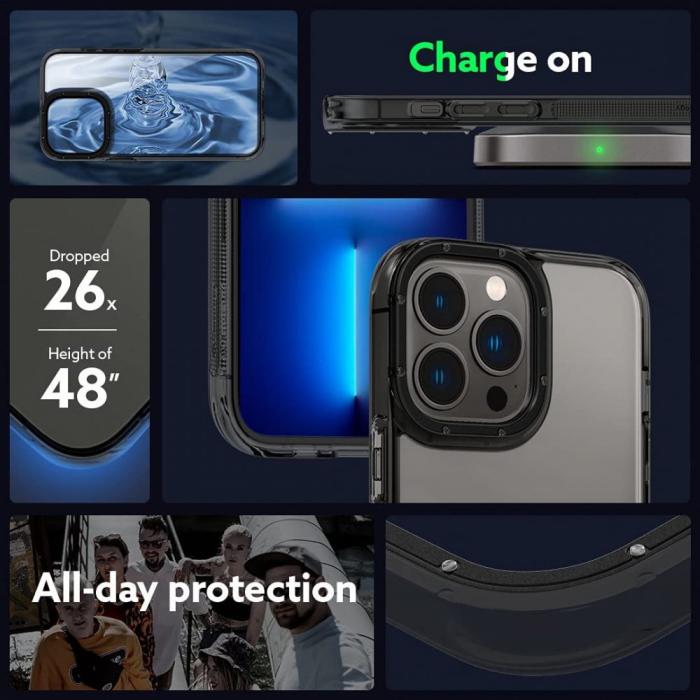 UTGATT5 - Spigen Caseology Skyfall Skal iPhone 13 Pro Max - Royal Svart