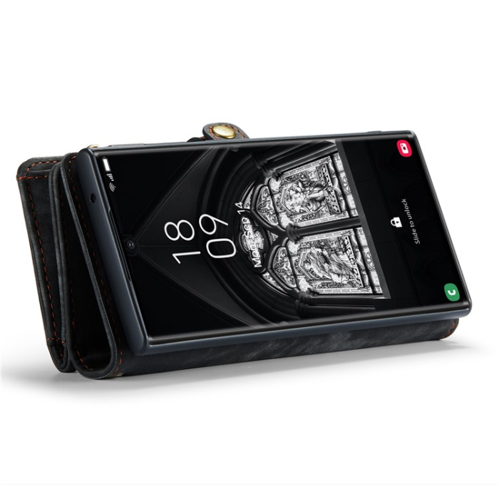 Caseme - Caseme Galaxy S23 Ultra Plånboksfodral Detachable - Svart