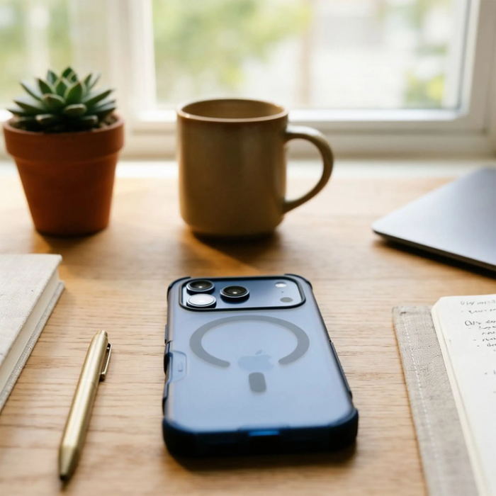 Forcell - Forcell Mobilskal Magsafe För iPhone 16 Pro BumperX - Marinblå
