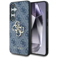 Guess - Guess Galaxy S25 Mobilskal Big 4G Logo Classic - Blå