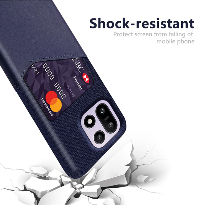 A-One Brand - OnePlus 15 5G Mobilskal Korthållare Cloth Texture - Blå