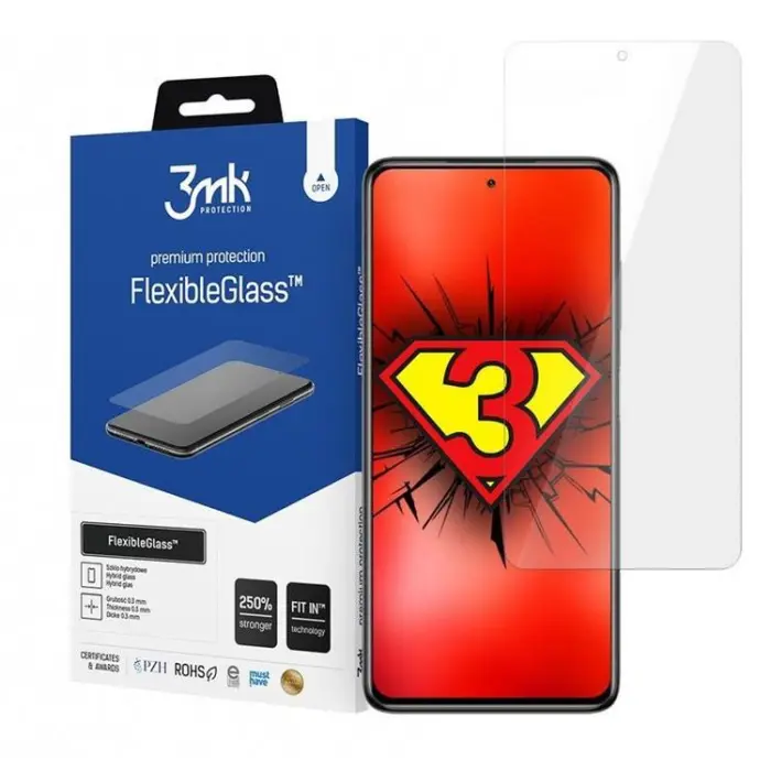 3MK - 3MK Xiaomi Poco X3 / X3 Pro / X3 NFC Hybrid Okrossbart Glas FlexibleGlass
