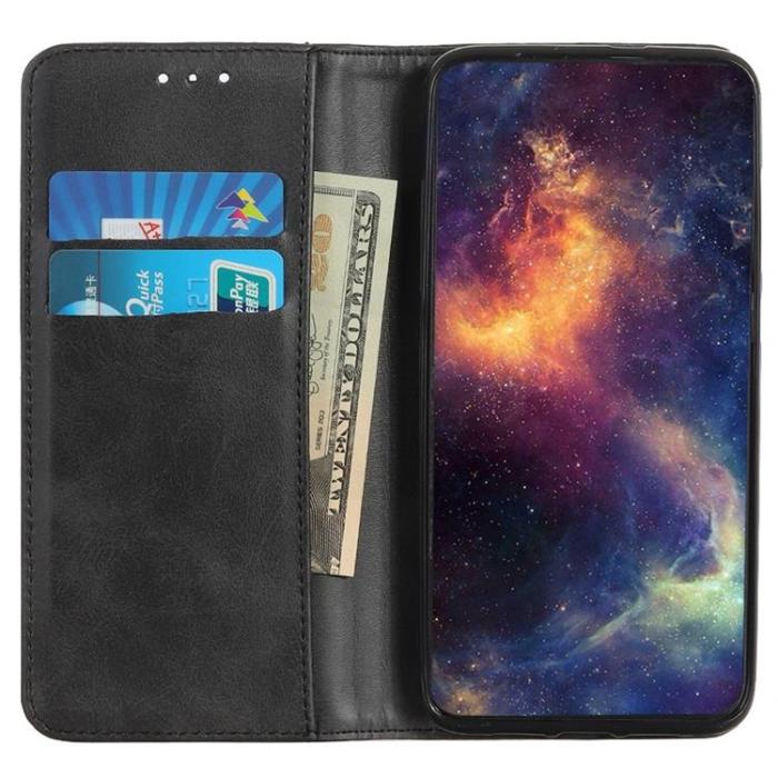 UTGATT1 - Asus Zenfone 9 Plånboksfodral Äkta Läder Flip - Svart