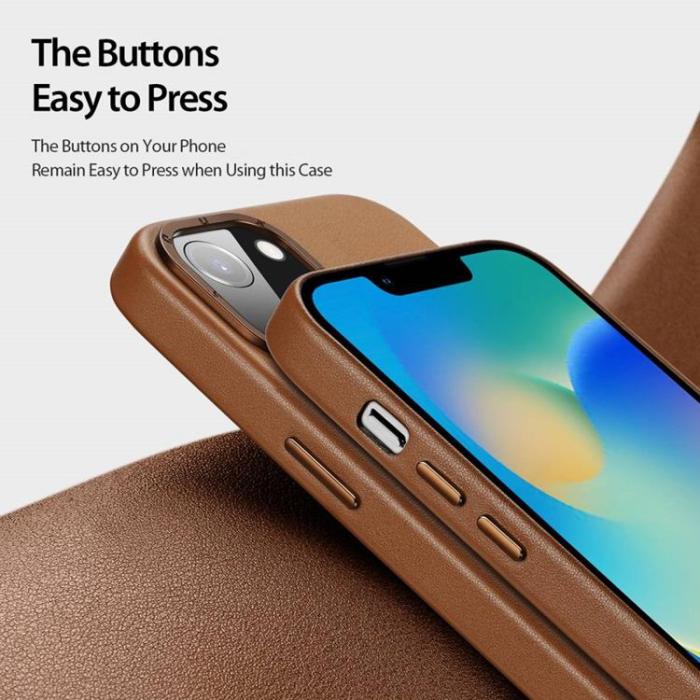 Dux Ducis - Dux Ducis iPhone 14 Skal MagSafe Grit - Brun