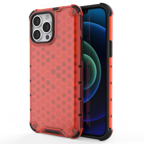 Honeycomb Armor TPU Bumper iPhone 13 Pro Max - Röd | 2353 | AlltMobil