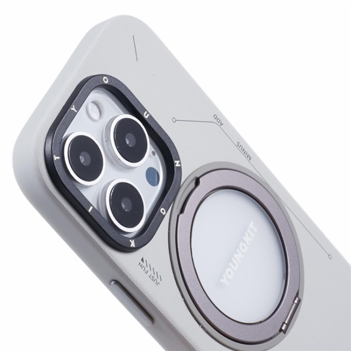 A-One Brand - Youngkit iPhone 16 Pro Max Mobilskal Magafe Rotating Kickstand