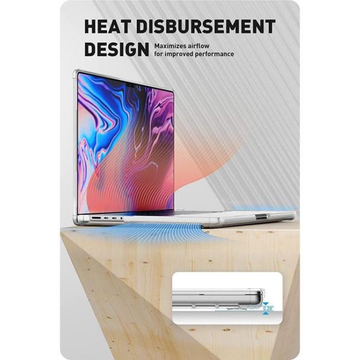 UTGATT1 - SupCase Unicorn Beetle Skal Macbook Pro 16 2021 - Clear